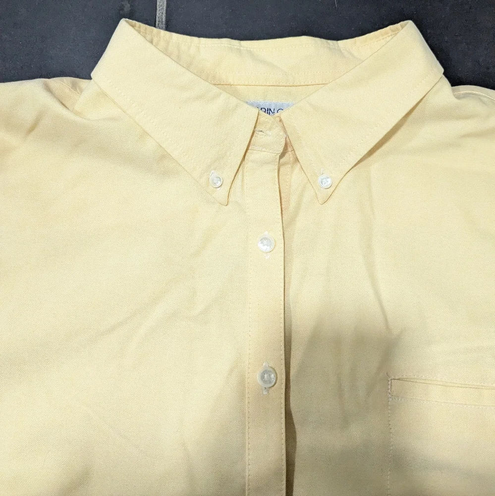 butter yellow button down - Picture 4 of 6